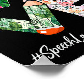 Speech Language Pathologist Liebe Earth Day Rettet Poster (Ecke)