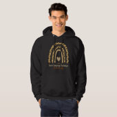 Speech Language Pathologist Slp Rainbow Therapy Te Hoodie (Vorne ganz)