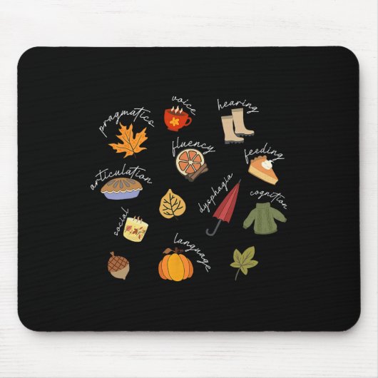 Speech Language Pathologist Speech Therapy SLP Fal Mousepad (Vorne)