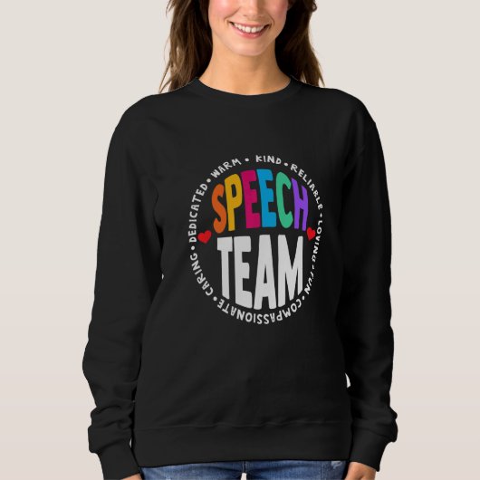 Speech Language Pathologist Therapy SLP Squad Spee Sweatshirt (Vorderseite)