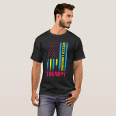 Speech Language Therapy US Flag SLP-Sprache T-Shirt (Vorne ganz)