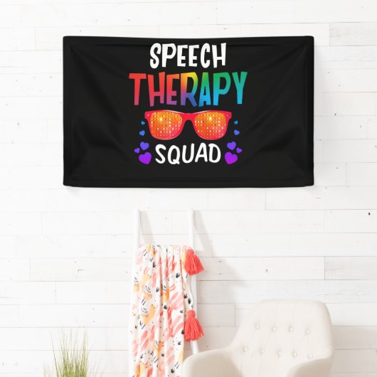 Speech Pathologist Pathology Speech Therapy Squad Banner (Insitu)