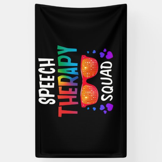 Speech Pathologist Pathology Speech Therapy Squad Banner (Vertikal)