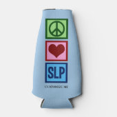 Speech Pathology Peace Liebe SLP Custom Flaschenkühler (Vorderseite)
