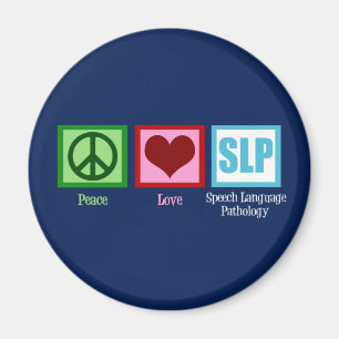 Speech Pathology Peace Liebe SLP Magnet