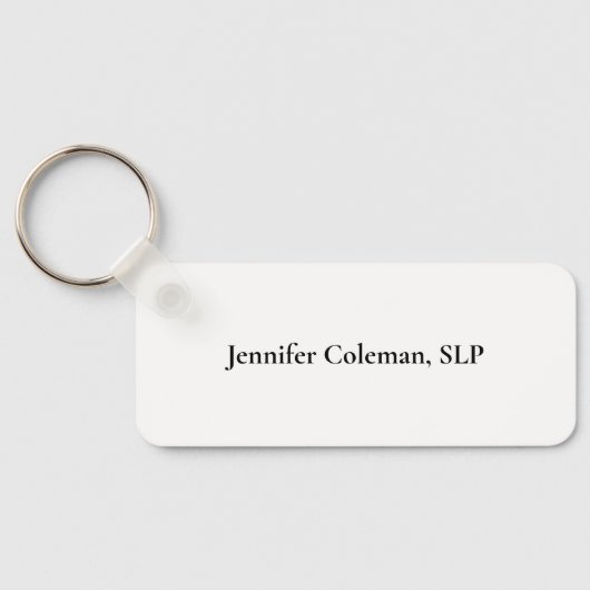 Speech Pathology Peace Liebe SLP Schlüsselanhänger (Rückseite)