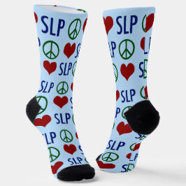 Speech Pathology Peace Liebe SLP Socken