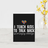 Speech Pathology Therapy Talk Autismus Awareness M Karte (Gelbe Blume)