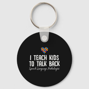Speech Pathology Therapy Talk Autismus Awareness M Schlüsselanhänger
