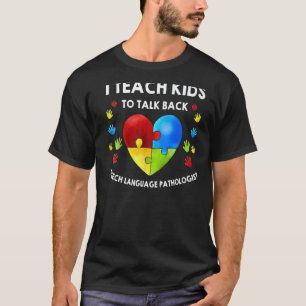 Speech Pathology Therapy Talk Autismus Awareness M T-Shirt