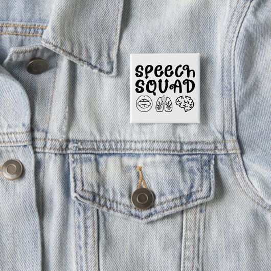 Speech Squad Pathology Teacher Birthday Present Button (Beispiel)