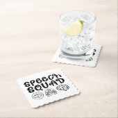 Speech Squad Pathology Teacher Birthday Present Untersetzer (Vor Ort)