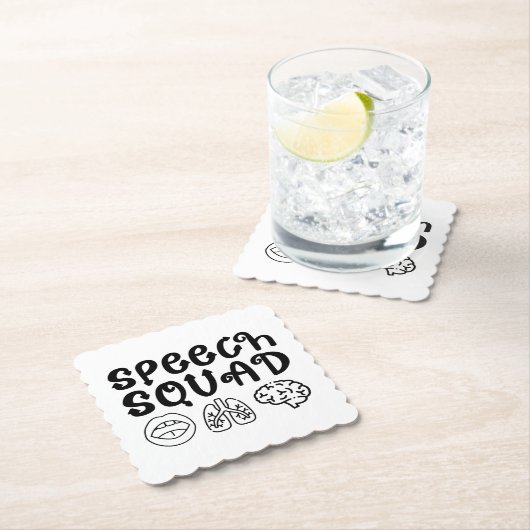 Speech Squad Pathology Teacher Birthday Present Untersetzer (Vor Ort)