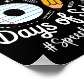 Speech Teacher Survived 67 Days Of School Humor De Poster (Ecke)