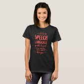 Speech Therapist Assistant SLP Speech Lang T-Shirt (Vorne ganz)