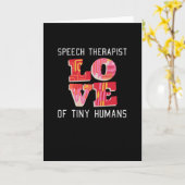 Speech Therapist ein Geschenk Karte (Gelbe Blume)