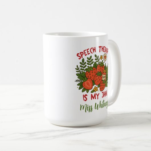 Speech Therapist Language Pathologist SLP Teacher Kaffeetasse (VorderseiteRechts)