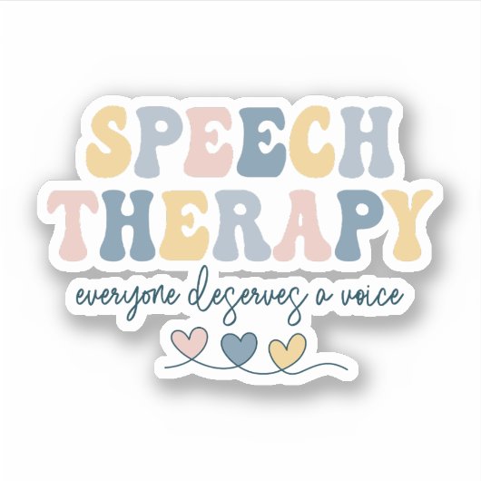 Speech Therapist, SLP Geschenk Aufkleber (Vorderseite)