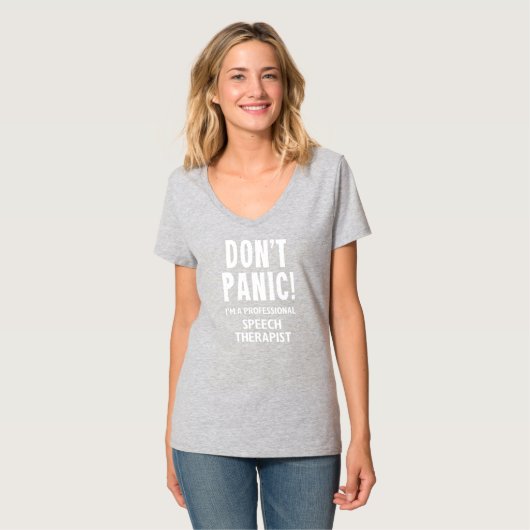Speech Therapist T-Shirt (Vorderseite Vollansicht)