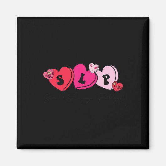Speech Therapist Valentine's Day Magnet (Vorne)