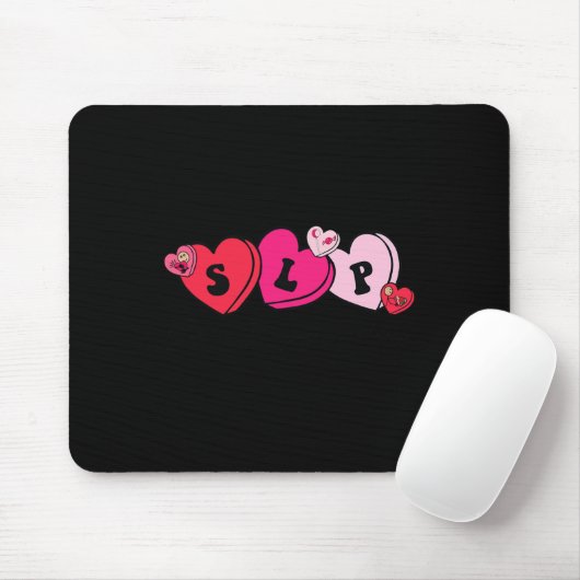 Speech Therapist Valentine's Day  Mousepad (Mit Mouse)