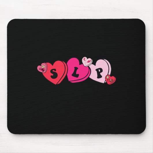 Speech Therapist Valentine's Day Mousepad (Vorne)