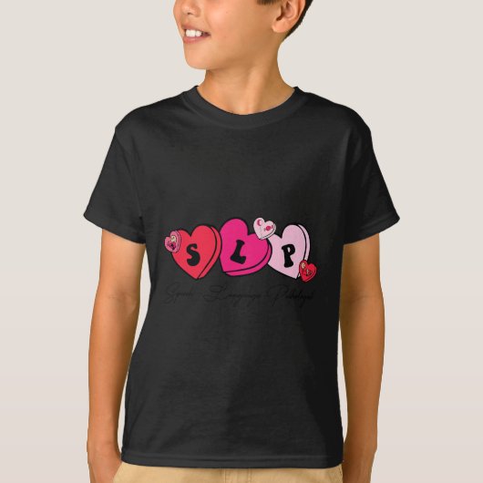 Speech Therapist Valentine's Day T-Shirt (Vorderseite)