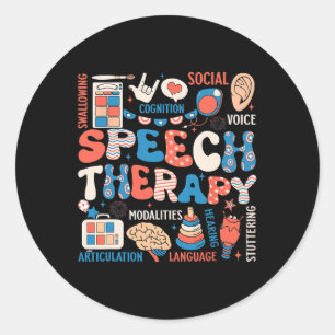 Speech Therapy 4. Juli Slp Slpa Speech Pathology Runder Aufkleber