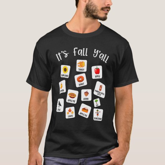 Speech Therapy Aac Slp Fall Speech Pathol T-Shirt (Vorderseite)