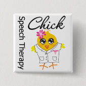Speech Therapy Chick Button (Vorderseite)