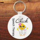 Speech Therapy Chick Schlüsselanhänger (Vorderseite)