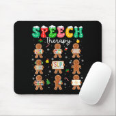 Speech Therapy Christmas Slp Therapy Cookies Ginge Mousepad (Mit Mouse)