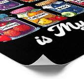 Speech Therapy Is My Jam Speech Language Pathologi Poster (Ecke)