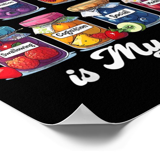 Speech Therapy Is My Jam Speech Language Pathologi Poster (Ecke)