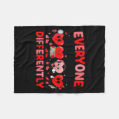 Speech Therapy Language Pathologist Valentines Day Fleecedecke (Vorderseite (Horizontal))