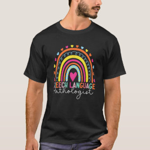 Speech Therapy Rainbow Speech Language Pathologe T-Shirt
