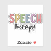 Speech Therapy SLP Speech Pathologe Geschenke Aufkleber (Blatt)