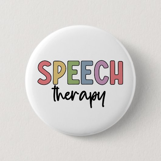 Speech Therapy SLP Speech Pathologe Geschenke Button (Vorderseite)