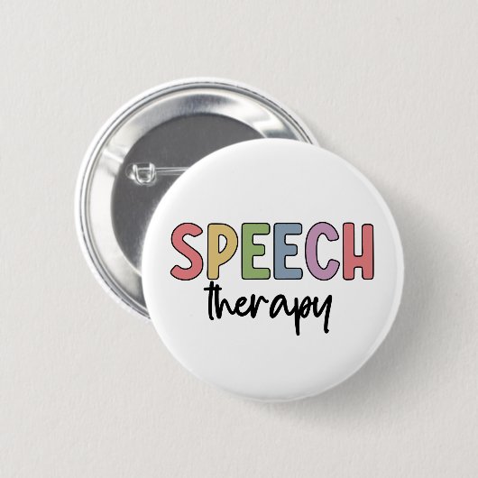 Speech Therapy SLP Speech Pathologe Geschenke Button (Vorne & Hinten)