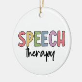 Speech Therapy SLP Speech Pathologe Geschenke Keramik Ornament (Links)