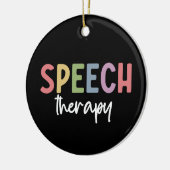 Speech Therapy SLP Speech Pathologe Geschenke Keramik Ornament (Links)