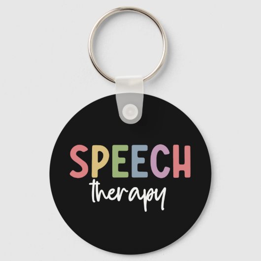Speech Therapy SLP Speech Pathologe Geschenke Schlüsselanhänger (Vorderseite)