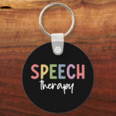 Speech Therapy SLP Speech Pathologe Geschenke Schlüsselanhänger (Vorderseite)
