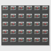 Speech Therapy Speech Language Pathologe SLP Geschenkpapier (Flach)