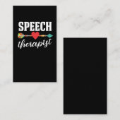 Speech Therapy Speech Language Pathologe SLP Visitenkarte (Vorne/Hinten)