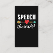 Speech Therapy Speech Language Pathologe SLP Visitenkarte (Vorderseite)