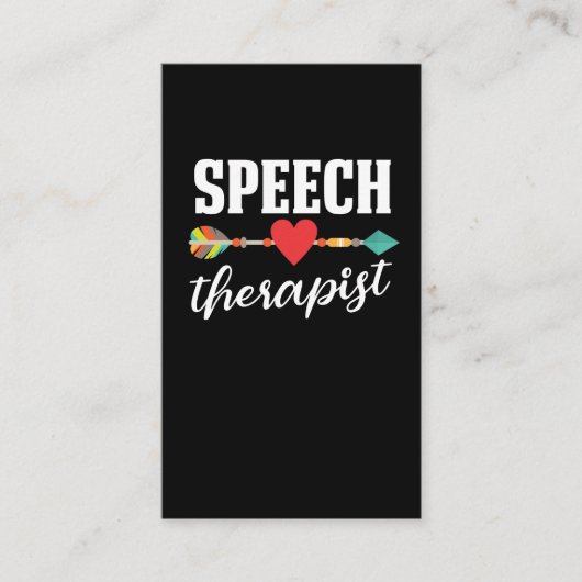 Speech Therapy Speech Language Pathologe SLP Visitenkarte (Vorderseite)