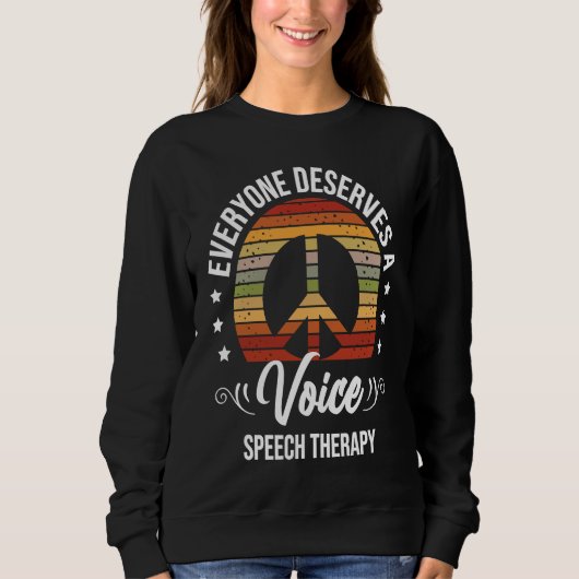Speech Therapy Speech Language Pathologist SLP Sweatshirt (Vorderseite)