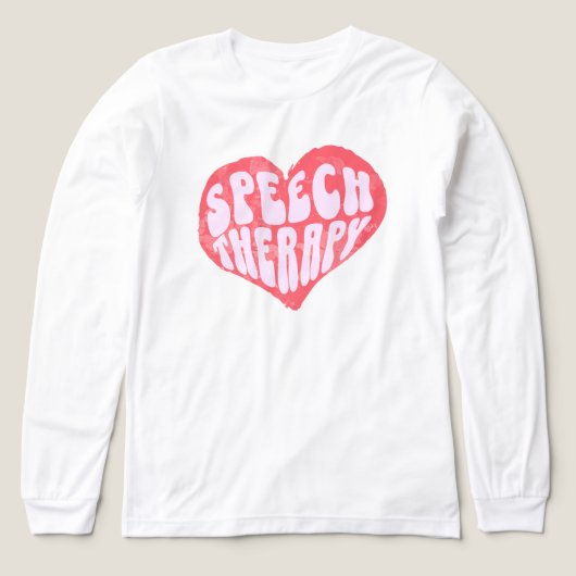 Speech Therapy Speech Language Therapist Tri-Blend Shirt (Design Vorderseite)