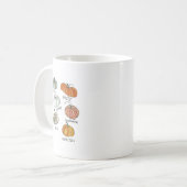Speech Therapy Squad Pumpkin Fall Halloween Dank Kaffeetasse (Vorderseite Links)
